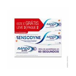 CREME DENTAL SENSODYNE LV 3 PG 2 RAPIDO ALIVIO