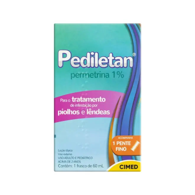 PEDILETAN 1% LOÇÃO CAPILAR CONTRA PIOLHOS E LÊNDEAS 60ML