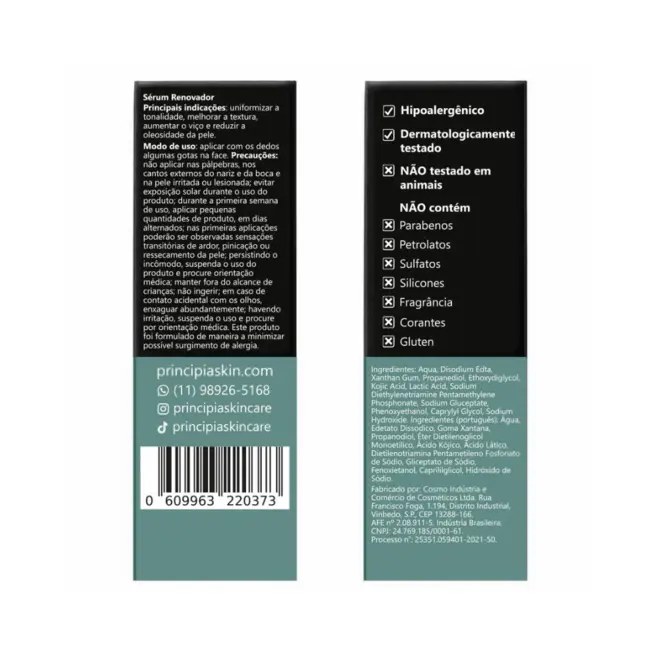 PRINCIPIA SERUM ACIDO LATICO + ACIDO KOJIKO AL-10 30ML