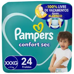 FRALDA PAMPERS CONFORT SEC XXXG 24 UNIDADES