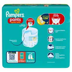 FRALDA PAMPERS PANTS AJUSTE TOTAL XG 32 UNIDADES