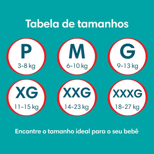 FRALDA PAMPERS PANTS AJUSTE TOTAL G 72 UNIDADES