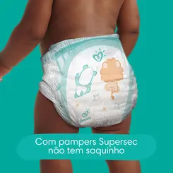 FRALDA PAMPERS SUPERSEC MEGA P 42 UNIDADES