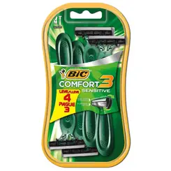 APARELHO DE DEPILAR BIC COMFORT 3 ADVANCE SENSITIVE LEVE 4 PAGUE 3 UNIDADES