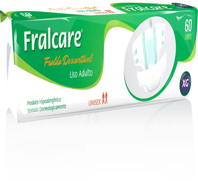 FRALDA GERIÁTRICA FRALCARE XG 60 UNIDADES