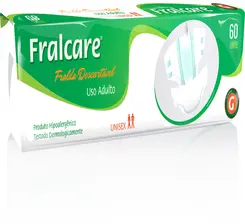 FRALDA GERIÁTRICA FRALCARE G 60 UNIDADES
