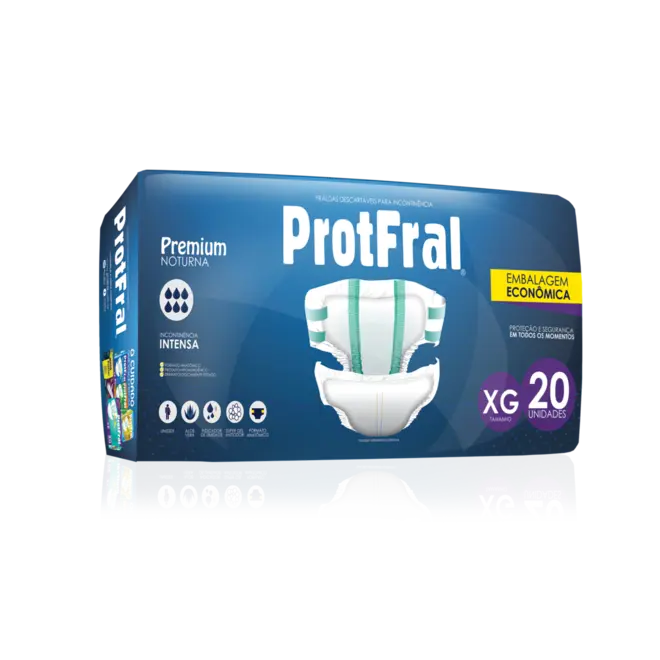 FRALDA GERIATRICA PROTFRAL PREMIUM NOTURNA XG 20 UNIDADES