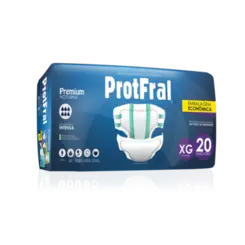 FRALDA GERIATRICA PROTFRAL PREMIUM NOTURNA XG 20 UNIDADES
