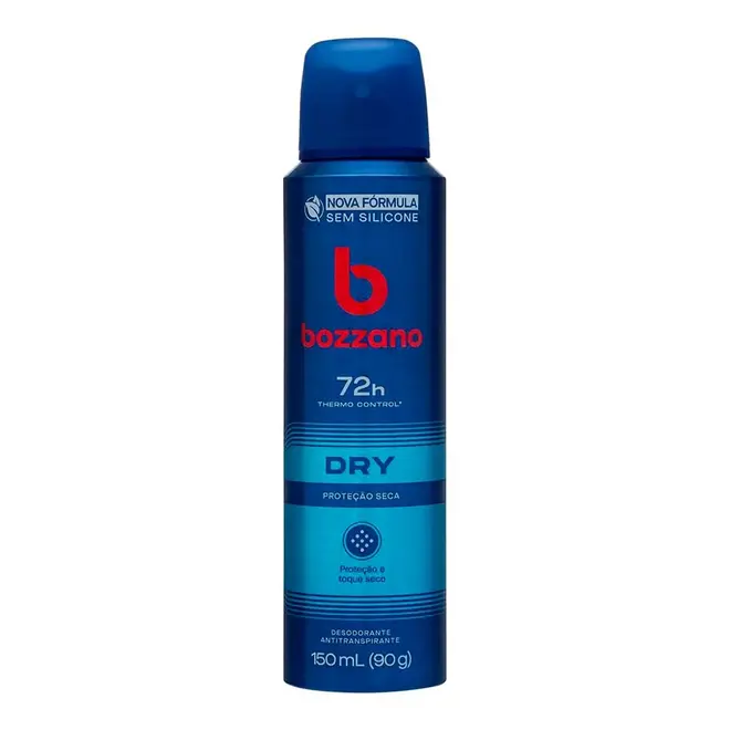 DESODORANTE BOZZANO ANTITRANSPIRANTE AEROSOL DRY MASCULINO 48H 150ML