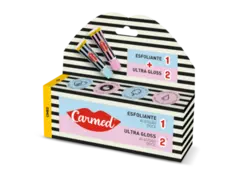 Kit Carmed SOS Lábios Algodão Doce Esfoliante Labial 10g + Gloss Labial Ultra Gloss 10g