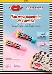 Kit Carmed SOS Lábios Algodão Doce Esfoliante Labial 10g + Gloss Labial Ultra Gloss 10g