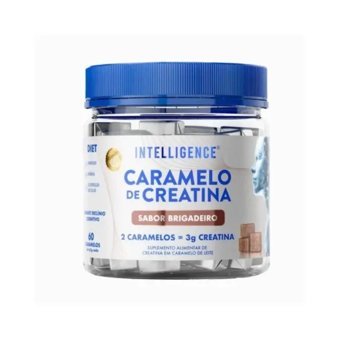 Caramelo de Creatina Intelligence Brigadeiro 60 Unidades