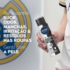 Desodorante Antitranspirante Aerosol Nivea Men Black & White Invisible 72h 150ml