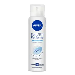 Desodorante Antitraspirante Aerosol Nivea Sem Perfume Pele Sensível 72h 150ml