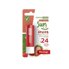 Protetor Solar Labial Dermachem Morango FPS 24 3,5g