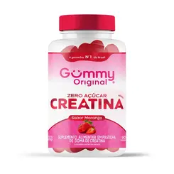 Creatina Gummy Morango Zero Açúcar 90 gomas
