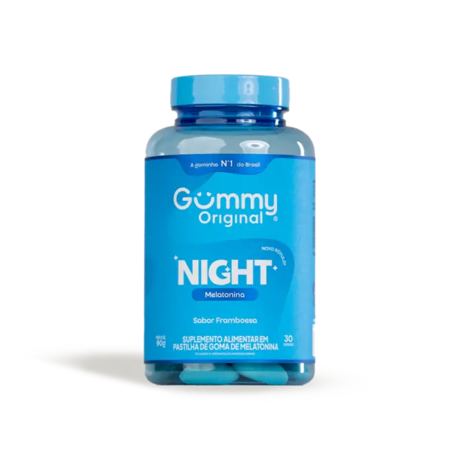 Gummy Night Sabor Framboesa 30 Gomas
