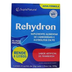 Rehydron 4 sachês sabor Framboesa com 26g