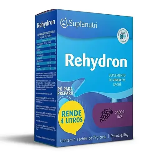 Rehydron Sabor Uva 4 sachês 26g