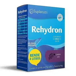 Rehydron Sabor Uva 4 sachês 26g