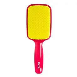 Escova de Cabelo Ricca Raquete Flex Rosa - 1 unidade