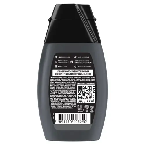 Gel Dental Closeup Branco Radiante Carvão Ativado e Menta 100g