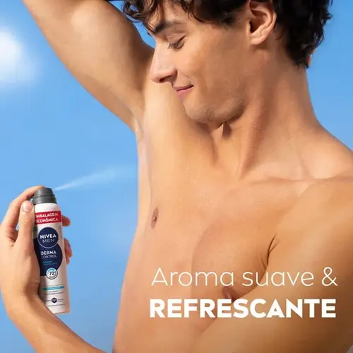 Desodorante Antitranspirante Aerossol Nivea Men Derma Control Defende 72h 200ml