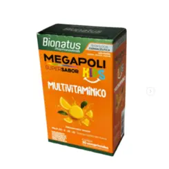 Megapoli Kids Multivitaminico Laranja 30 Comprimidos Mastigaveis
