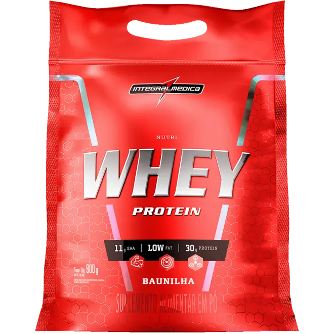 Nutri Whey Protein Integralmédica 900g Sabor Baunilha