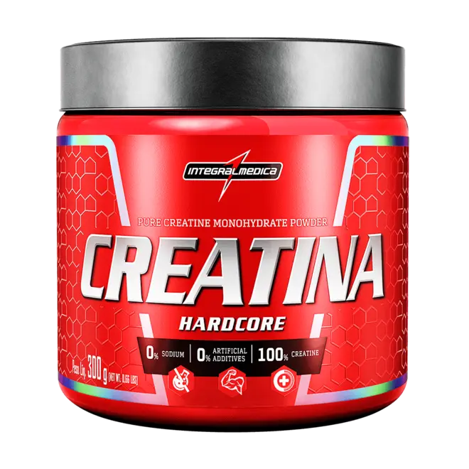 Creatina 100% Pura Hardcore Integralmedica 300g