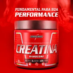 Creatina 100% Pura Hardcore Integralmedica 300g