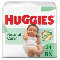FRALDA HUGGIES NATURAL CARE MEGA RN 34 UNI