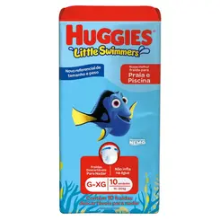 FRALDA LITTLE SWIMMERS DISNEY SCUBA XG 10UN