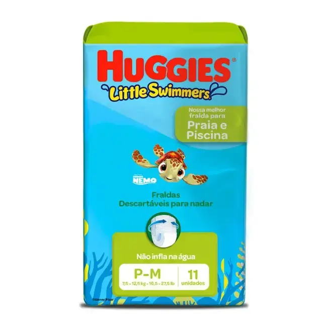 FRALDA HUGGIES LITTLE SWIMMERS PISCINA G-XG 10UN