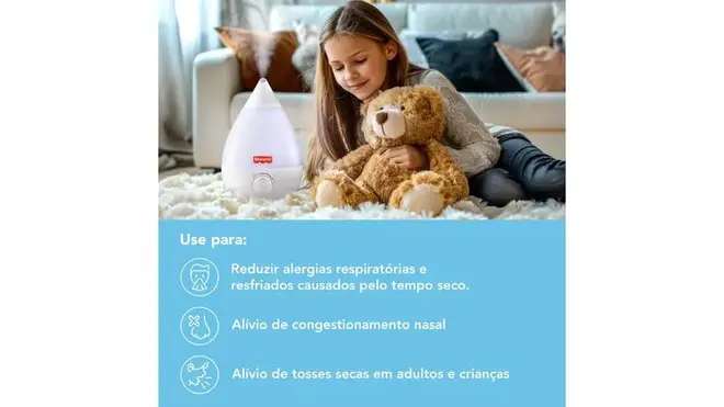 UMIDIFICADOR ULTRASSONICO BRANCO FISHER PRICE