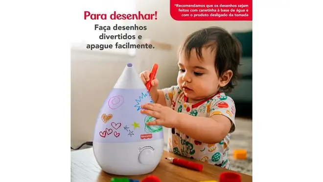 UMIDIFICADOR ULTRASSONICO BRANCO FISHER PRICE