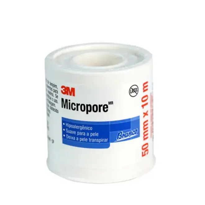 MICROPORE BRANCO 3M 50MM X 10M