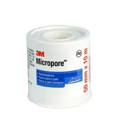 MICROPORE BRANCO 3M 50MM X 10M