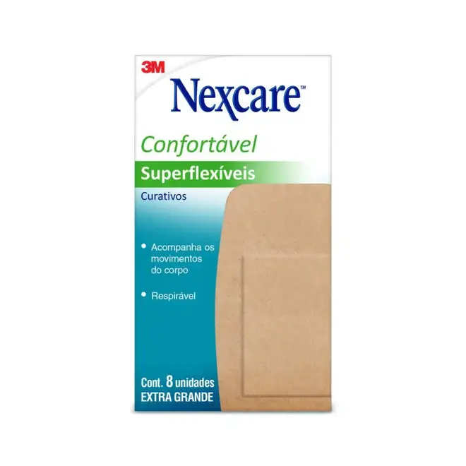 CURATIVO NEXCARE  SUPERFLEXIVEL JOELHOS E COTOVELOS  8UN