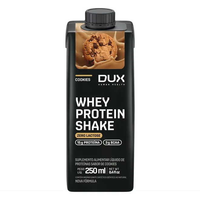 WHEY PROTEIN SHAKE 250ML COOKIES DUX NUTRITION