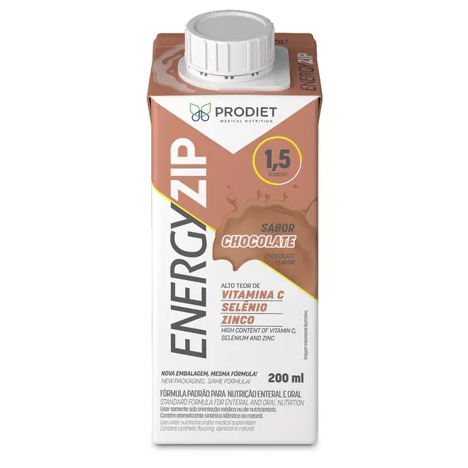 ENERGYZIP SABOR CHOCOLATE 200ML - PRODIET