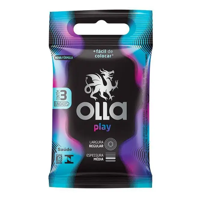PRESERVATIVO OLLA LUBRIFICADO PLAY C/3