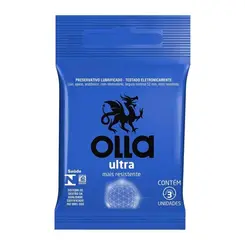 PRESERVATIVO OLLA ULTRA RESISTENCIA 3 UNIDADES