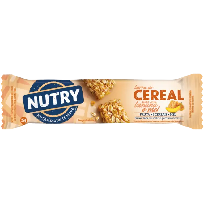 BARRA CEREAL NUTRY BANANA AVEIA E MEL 25GR