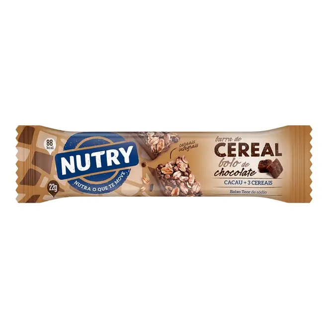 BARRA DE CEREAIS NUTRY BOLO DE CHOCOLATE