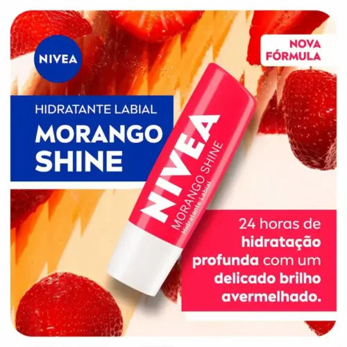 PROT LABIAL NIVEA MORANGO FPS8 4,8G