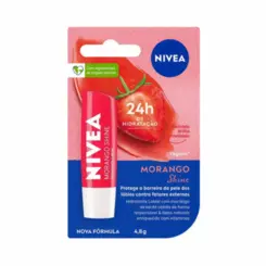 PROT LABIAL NIVEA MORANGO FPS8 4,8G