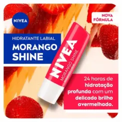 PROT LABIAL NIVEA MORANGO FPS8 4,8G