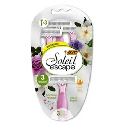 APARELHO DEPILATORIO BIC SOLEIL ROSA E MAGNOLIA 3 UNDS