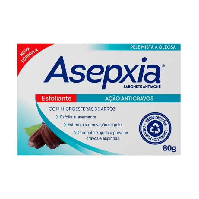 SABONETE BARRA ASEPXIA ESFOLIANTE 80G